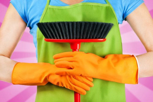 Professional cleaning of shared areas in a Docklands building