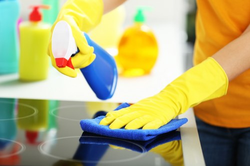Cleaner Docklands safety-focused cleaning process in a professional setting
