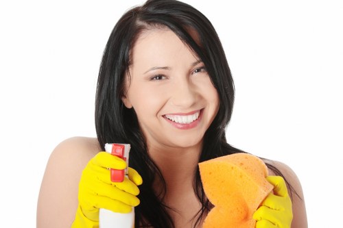 Local regular cleaning team working in Docklands property